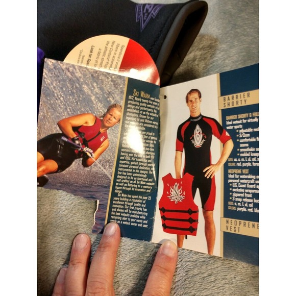 SKI WARM Wetsuit Tempest Ladies Sz 10 NWT Purple Black Neoprene Shorty - Picture 5 of 8